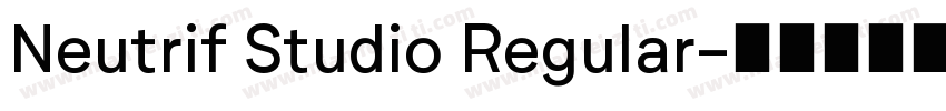 Neutrif Studio Regular字体转换